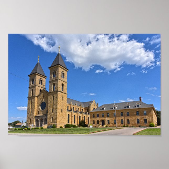 Cathedral of the Plains, Victoria, Kansas Poster (Front)