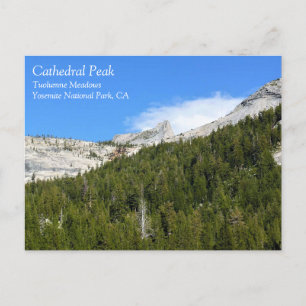 Cathedral Peak at Tenaya Lake, Yosemite, CA Postca Postcard