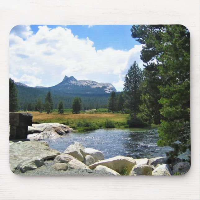 Cathedral Peak in Tuolumne Meadows, Yosemite, CA Mouse Mat (Front)