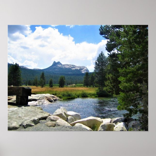 Cathedral Peak in Tuolumne Meadows, Yosemite, CA Poster (Front)