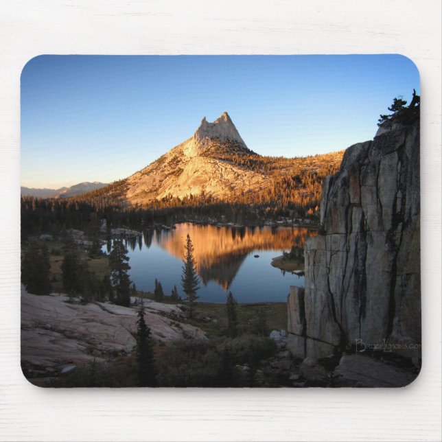Cathedral Peak Sunset - John Muir Trail - Yosemite Mouse Mat (Front)