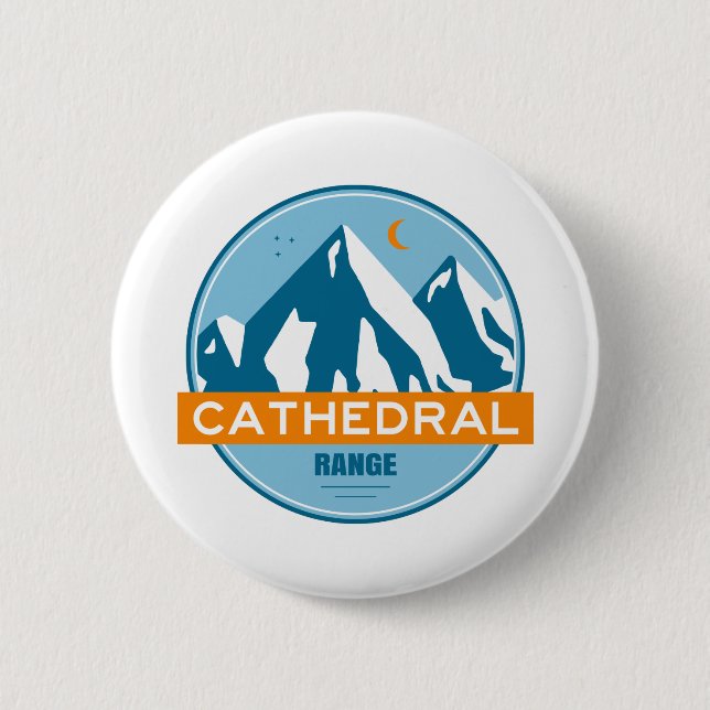 Cathedral Range California 6 Cm Round Badge (Front)
