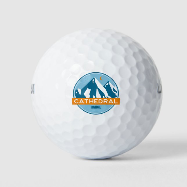 Cathedral Range California Golf Balls (Front)