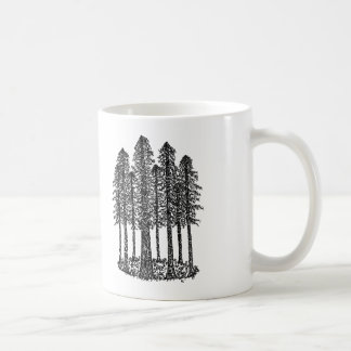 Cathedral Ring (Coastal Redwoods Sketch) Coffee Mug