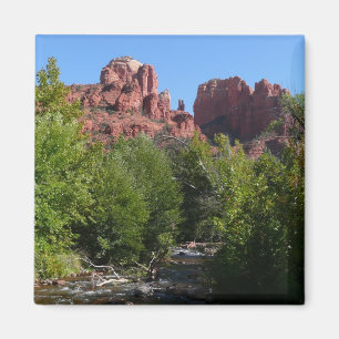 Cathedral Rock and Stream in Sedona Arizona Magnet