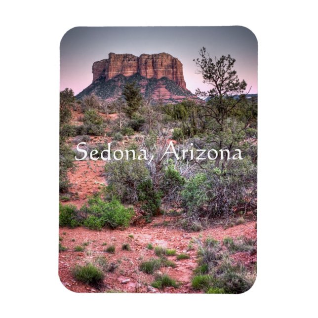 Cathedral rock  Arizona red rocks Magnet (Vertical)