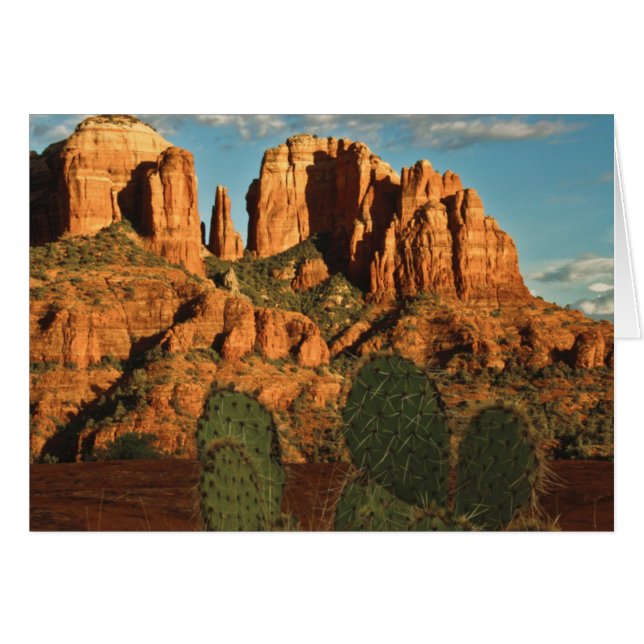Cathedral Rock at Sunset from Secret Canyon (Front Horizontal)