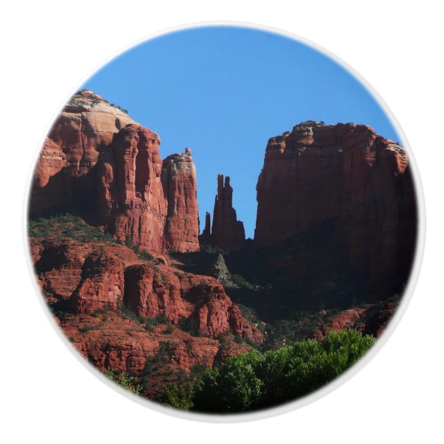 Cathedral Rock in Sedona Arizona Monument Ceramic Knob (Front)
