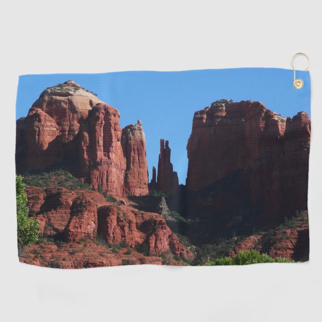 Cathedral Rock in Sedona Arizona Monument Golf Towel (Horizontal)