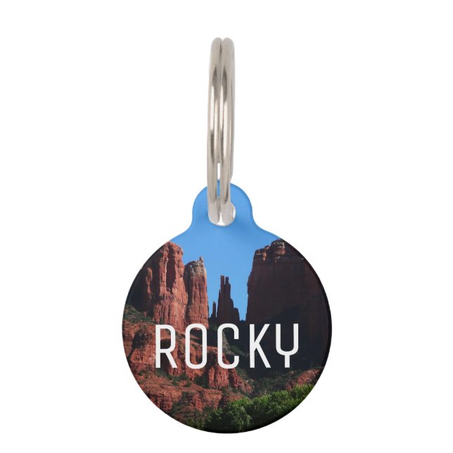 Cathedral Rock in Sedona Arizona Monument Pet Tag (Front)