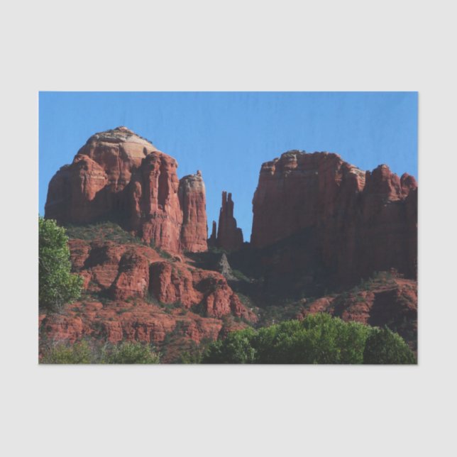 Cathedral Rock in Sedona Arizona Monument Tissue Paper (Front)