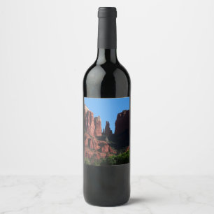 Cathedral Rock in Sedona Arizona Monument Wine Label