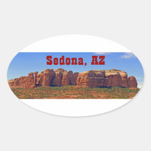 Cathedral Rock Oval Sticker