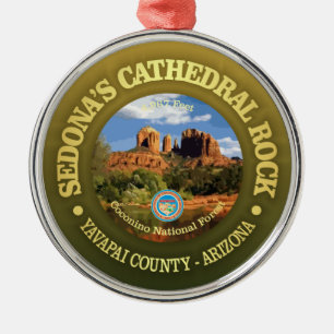 Cathedral Rock (rd) Metal Tree Decoration