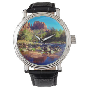 Cathedral Rock reflecting in Oak Creek Watch