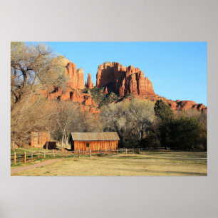 Cathedral Rock Scene Poster
