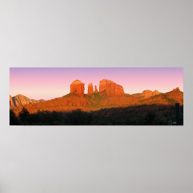 Cathedral Rock Sedona Panorama Poster (Front)