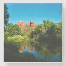 Cathedral Rock Stone Coaster