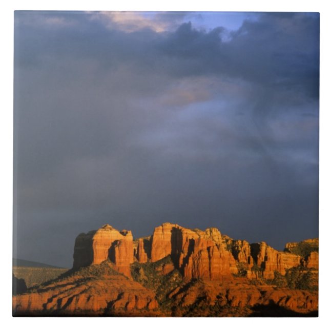 Cathedral Rocks in Sedona Arizona Tile (Front)