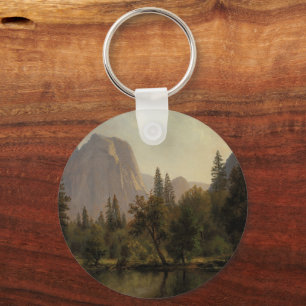 Cathedral Rocks, Yosemite Valley Albert Bierstadt Key Ring