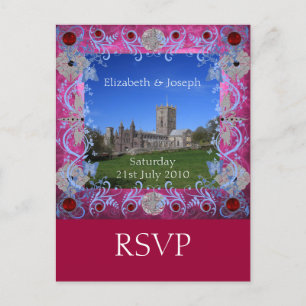 Cathedral rubies art Deco RSVP Postcard