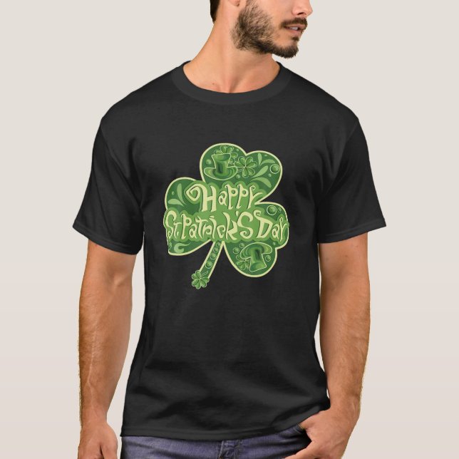 Cathedral Saint Patrick Happy Christianity Day Cat T-Shirt (Front)