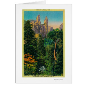Cathedral Spires and Yosemite Valley