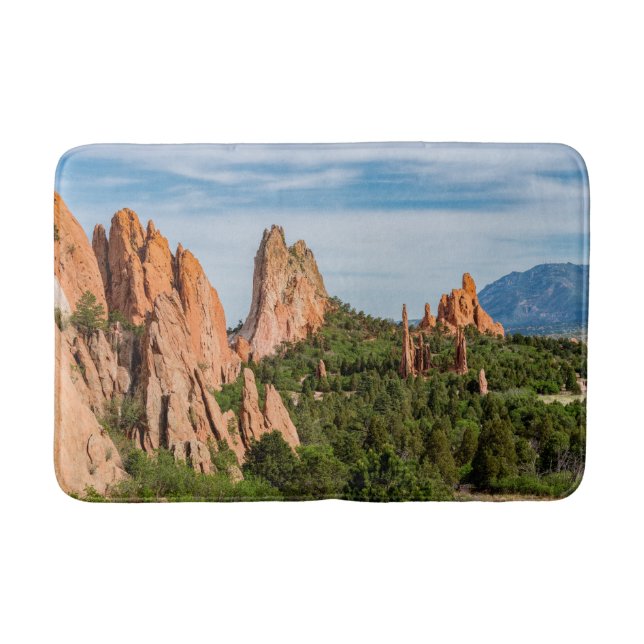 Cathedral Spires Formations Colorado Bath Mats (Front)