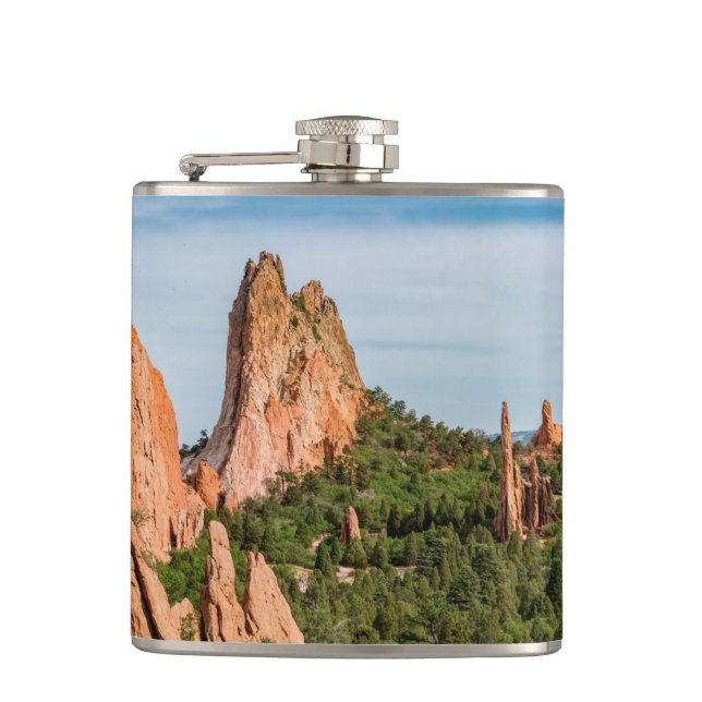 Cathedral Spires Formations Colorado Flask (Front)