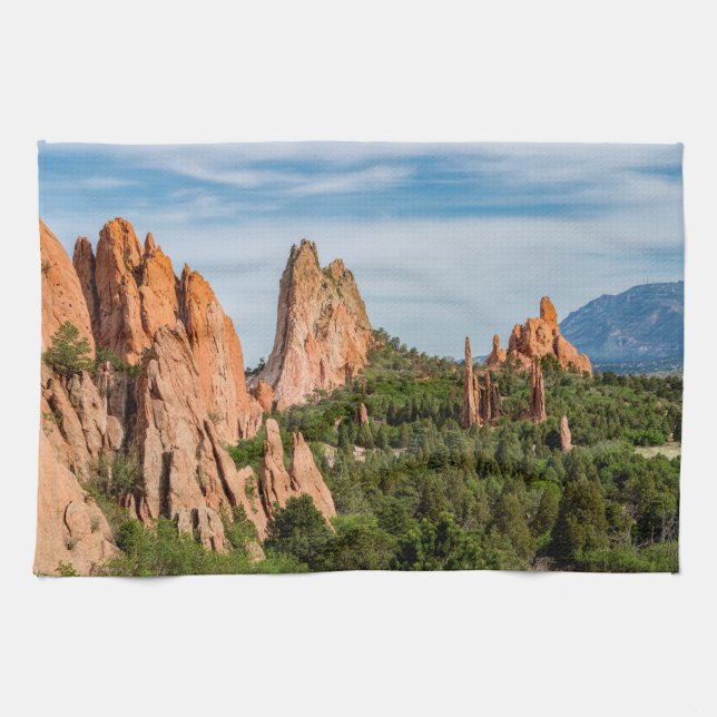 Cathedral Spires Formations Colorado Kitchen Towel (Horizontal)