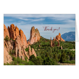 Cathedral Spires Formations Colorado Thank U Card
