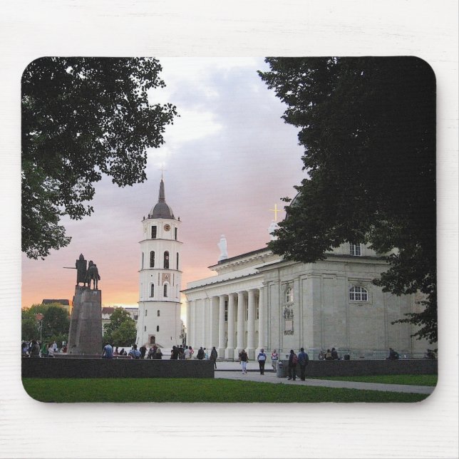Cathedral Square in Vilnius, LITHUANIA --- Mouse Mat (Front)