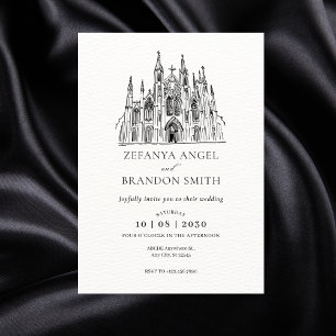 Cathedral wedding  Invitation