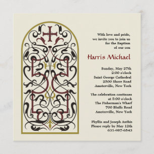 Cathedral Window Invitation