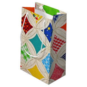Cathedral Window quilt pattern Small Gift Bag