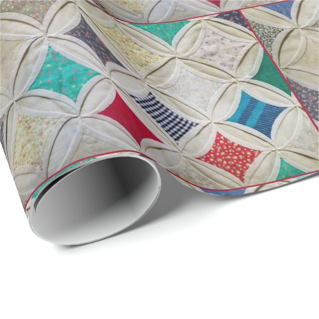 Cathedral Window quilt pattern Wrapping Paper (Roll Corner)