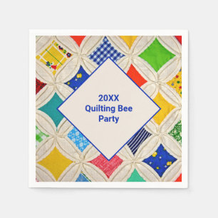 Cathedral Window Quilting Bee Party Napkin