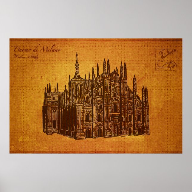 Cathedrals: Duomo di Milano, Milan Poster (Front)