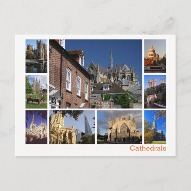 Cathedrals multi-image postcard (Front)