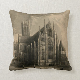 Cathedrals of England: Lincoln 1836 Pillow
