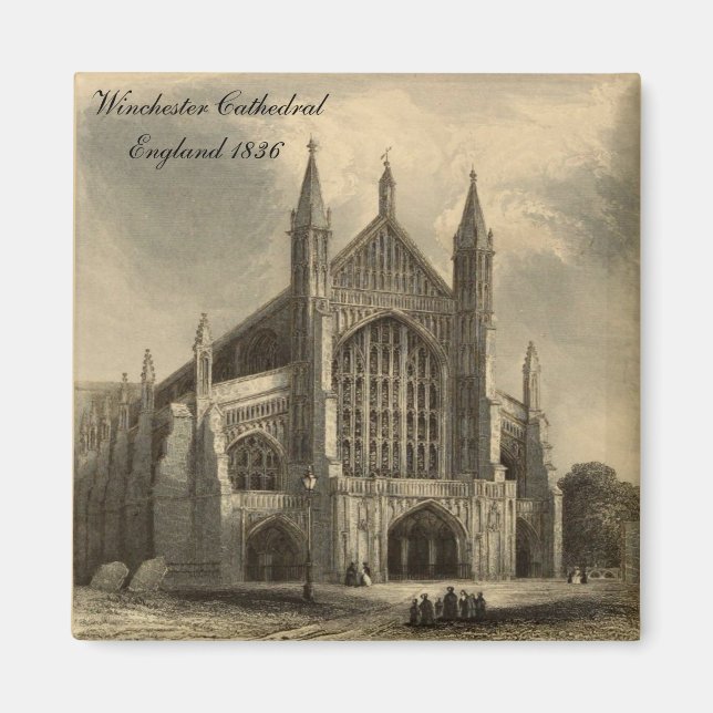 Cathedrals of England: Winchester 1836 Magnet (Front)