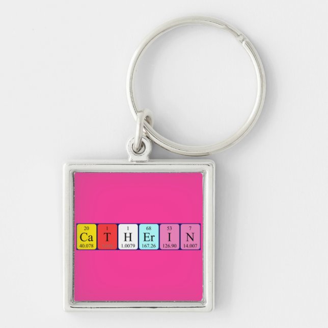 Catherin periodic table name keyring (Front)