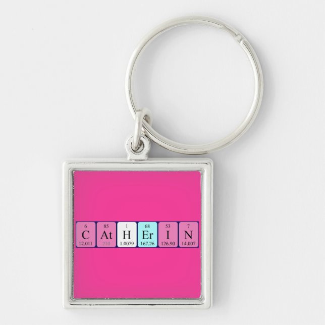 Catherin periodic table name keyring (Front)