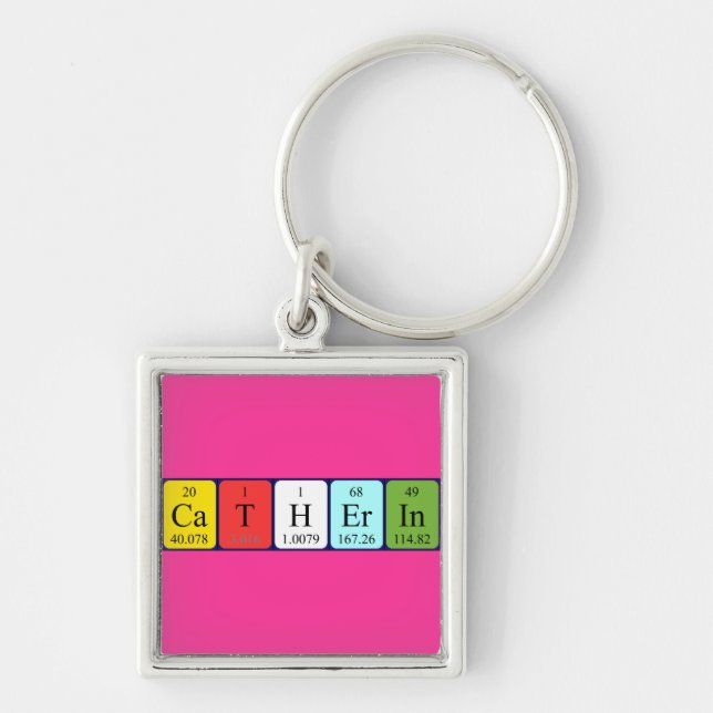 Catherin periodic table name keyring (Front)