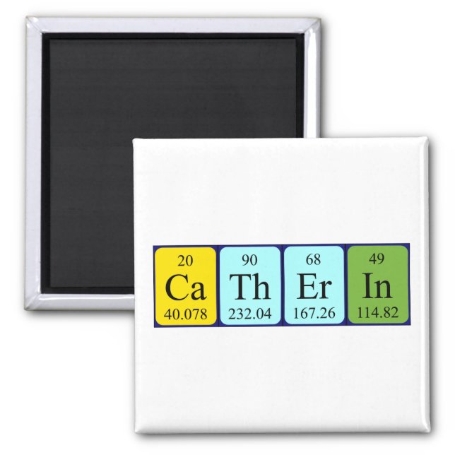 Catherin periodic table name magnet (Front)