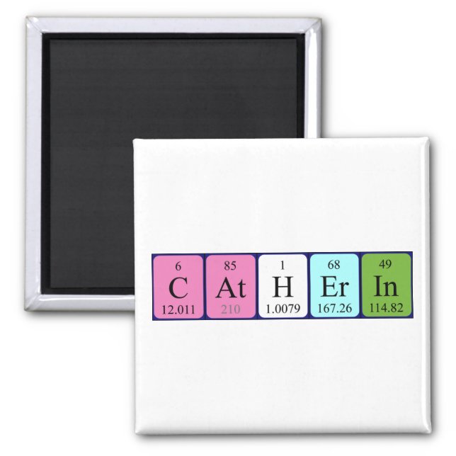 Catherin periodic table name magnet (Front)