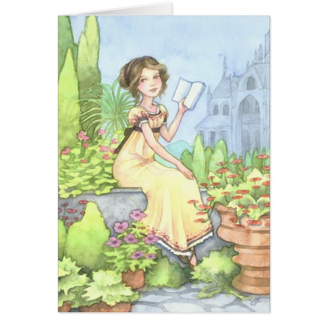 Catherine at Northanger Abbey Jane Austen Card (Front)