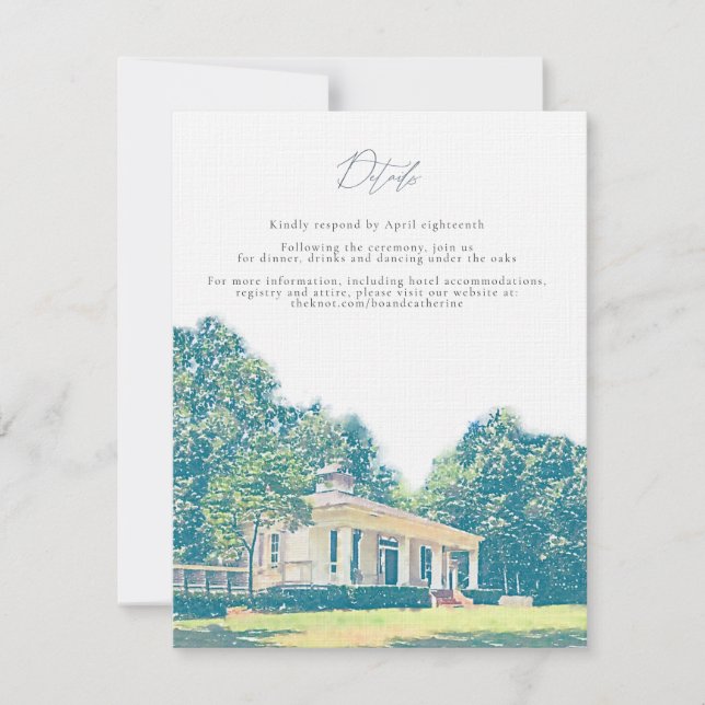 Catherine & Bo Details Card (Front)