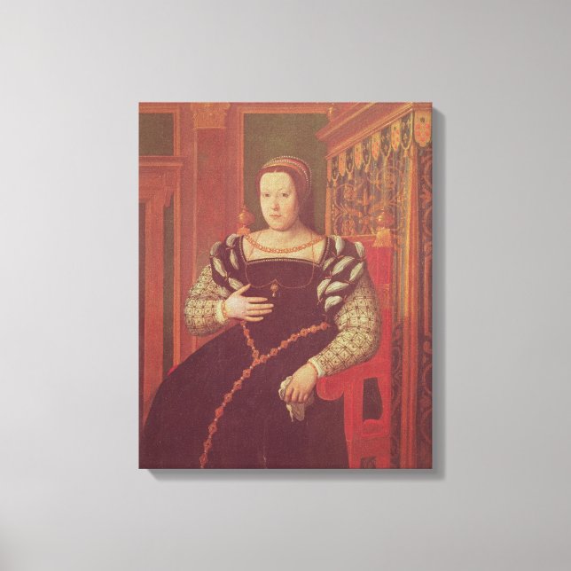 Catherine de Medici, 1585-86 Canvas Print (Front)