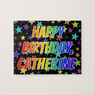 "CATHERINE" First Name, Fun "HAPPY BIRTHDAY" Jigsaw Puzzle